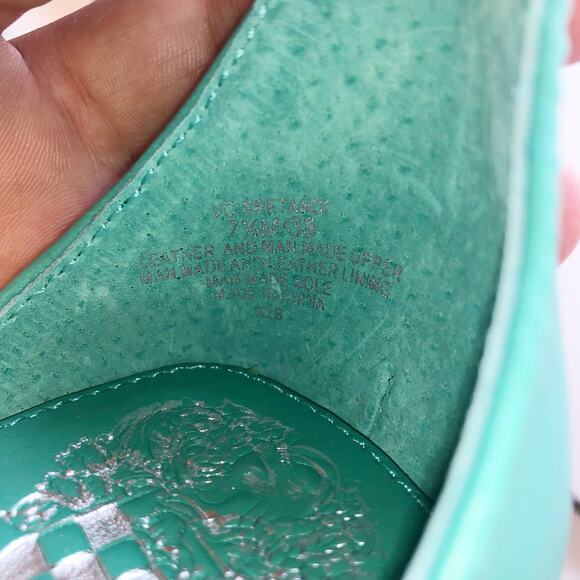 Vince Camuto Womens Bretandi Espadrille Wedge Heel Sandals Size 7.5 Ocean NIB - Picture 11 of 11